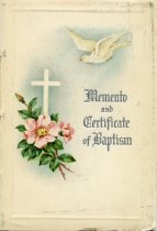 Memento and Certificate of Baptism