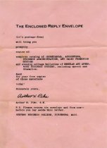 Business Reply Card
Stevens Business College