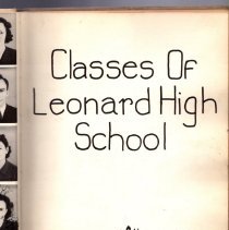 1941 Leonard High School Yearbook.