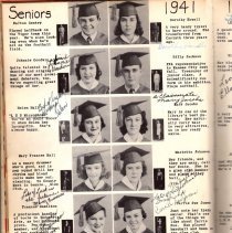 1941 Leonard High School Yearbook.