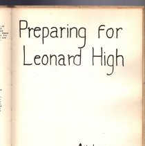 1941 Leonard High School Yearbook.