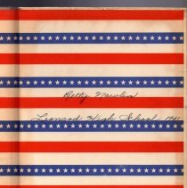 1941 Leonard High School Yearbook.