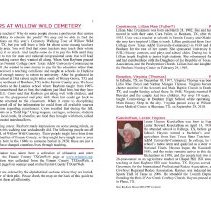 Teachers at Willow Wild Cemetery.