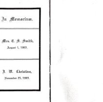 Annual directory of the Cumberland Presbyterian Church, Bonham, Texas, Marc