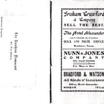 Annual directory of the Cumberland Presbyterian Church, Bonham, Texas, Marc