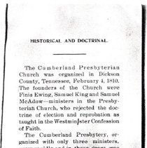 Annual directory of the Cumberland Presbyterian Church, Bonham, Texas, Marc