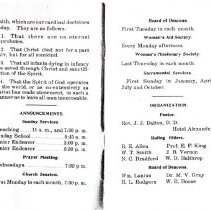 Annual directory of the Cumberland Presbyterian Church, Bonham, Texas, Marc