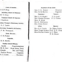 Annual directory of the Cumberland Presbyterian Church, Bonham, Texas, Marc
