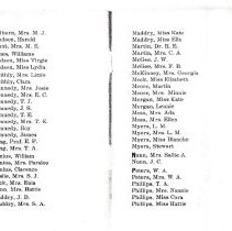 Annual directory of the Cumberland Presbyterian Church, Bonham, Texas, Marc