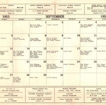 Wesleyan Service Guild of First Methodist Church, Bonham.  Birthday calenda