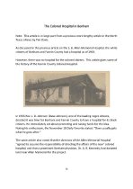 The Colored Hospital in Bonham.