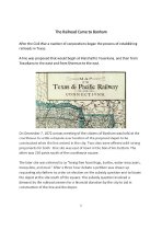 The Railroad Comes to Bonham.