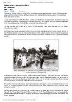 Taking a Ferry Across Red River.  By Tim Davis.