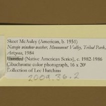 Navajo window-washer, Monument Valley, Tribal Park, Arizona (Tag)