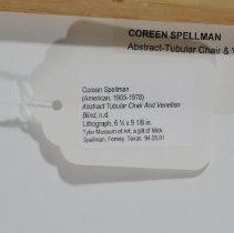 Abstract Tubular Chair And Venetian Blind (Tag)