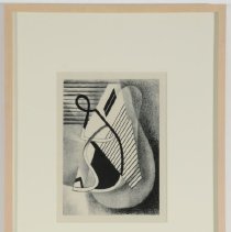 Abstract Tubular Chair And Venetian Blind