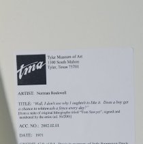 Well, I don't see why I oughtn't to like it. (Label)