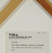 View, Magic Mountain, Valencia, California (Label)