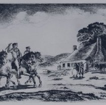 Untitled (American colonial farm scene)