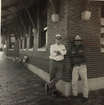 Matthew and Breck Watson at Tyler Train Depot
