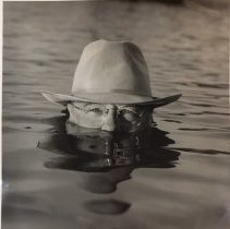 Writer and Humourist Rusty Mitchum in the Pond at Skunk Hollow