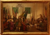 Captured Flags from Yorktown Laid at the Feet of Congress 1781