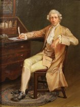 Untitled (Man in Revolutionary Attire Seated by Desk)