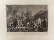 Pulling down the Statue of George III