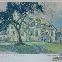 Simon Fraser's House At Ste. Anne De Bellevue I by Charles Simpson