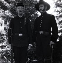 Actors posing in costume