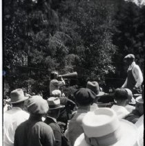 Film crew on camera platform
