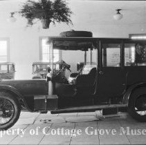 Automobile in showroom