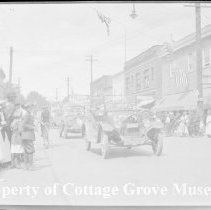 Parade on Main Street with spectators