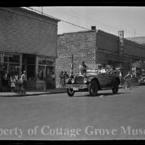 Parade on Main Street with spectators