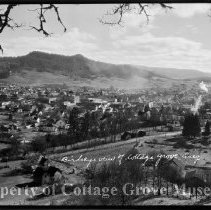 View of Cottage Grove looking east from Mt. David