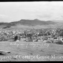 Overview of Cottage Grove from Mt. David looking southeast.