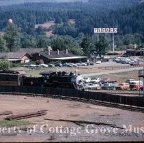Overview of Blue Goose leaving depot
