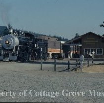 Blue Goose at the depot