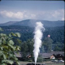 Blue Goose leaving depot