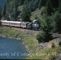 Blue Goose en route along Dorena Lake shoreline