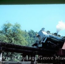 Blue Goose crossing bridge