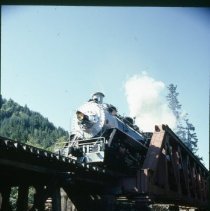 Blue Goose crossing bridge