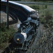 Blue Goose departing Village Green depot junction for rail yard