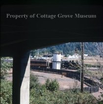 Blue Goose at Village Green depot junction heading east