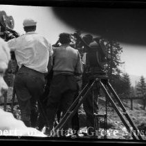 Film crew and cameras