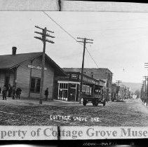 Main Street looking west from the train depot
