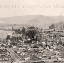 Two panel panoramic view of Cottage Grove