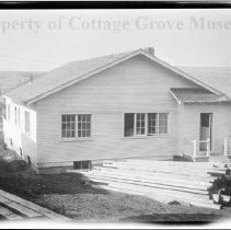 House under construction in unknown location