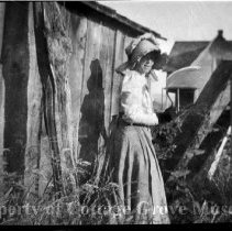 Unidentified woman outside