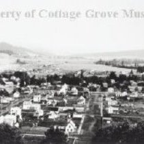 Four panel panoramic view of Cottage Grove taken from Mt. David